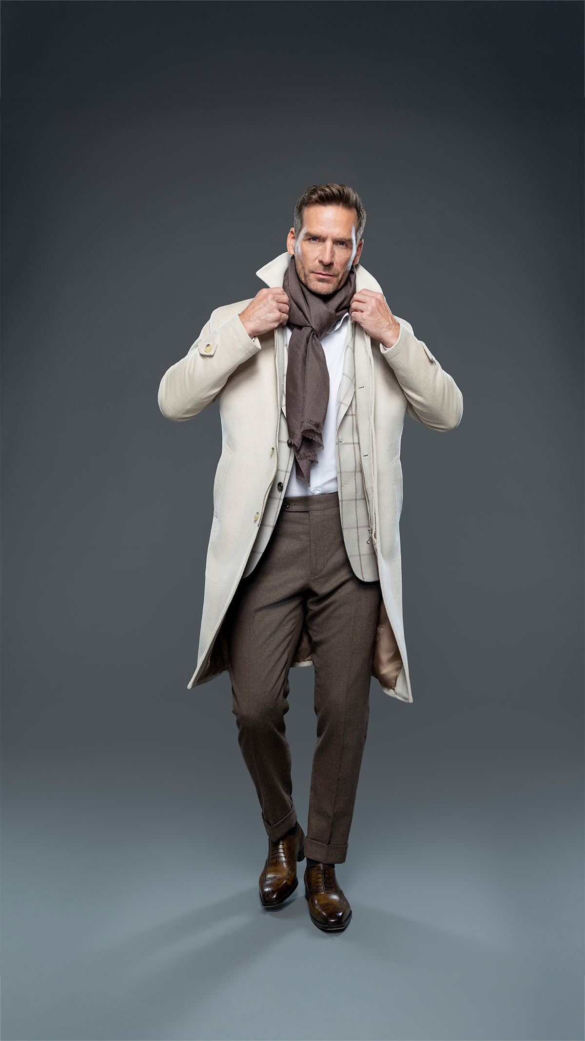 Ivory Wool Overcoat